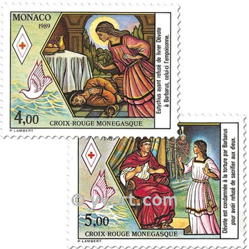 n.o 1691/1692 -  Sello Mónaco Correos