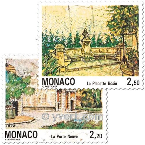 n.o 1832/1833 -  Sello Mónaco Correos