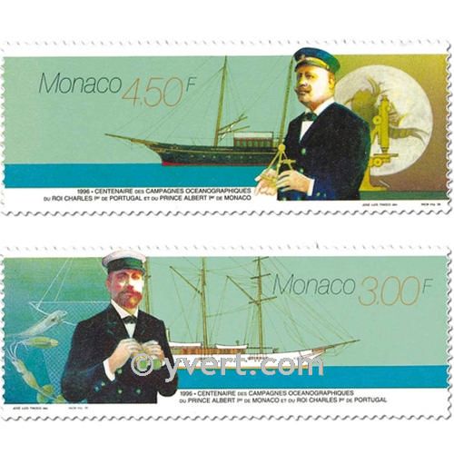 n.o 2031/2032 -  Sello Mónaco Correos