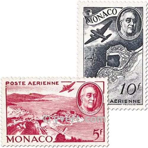 n° 19/21 -  Timbre Monaco Poste aérienne