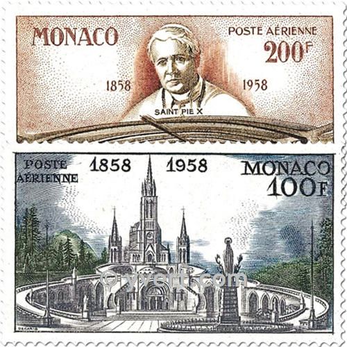 n° 69/70 -  Timbre Monaco Poste aérienne