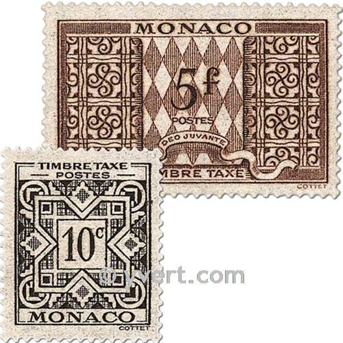 n° 29/39 -  Timbre Monaco Taxe