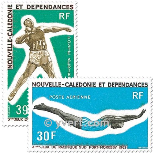 n° 106/107 -  Timbre Nelle-Calédonie Poste aérienne