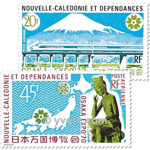 n° 117/118 -  Timbre Nelle-Calédonie Poste aérienne