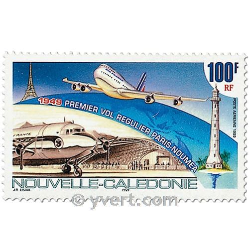 n° 347 -  Timbre Nelle-Calédonie Poste aérienne