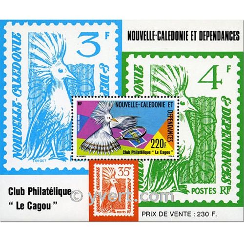 n° 7 -  Timbre Nelle-Calédonie Bloc et feuillets
