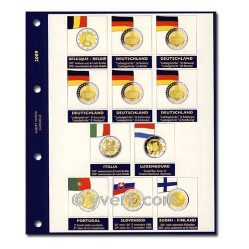 Inserts €2 commemorative coins 2009 - MARINI®