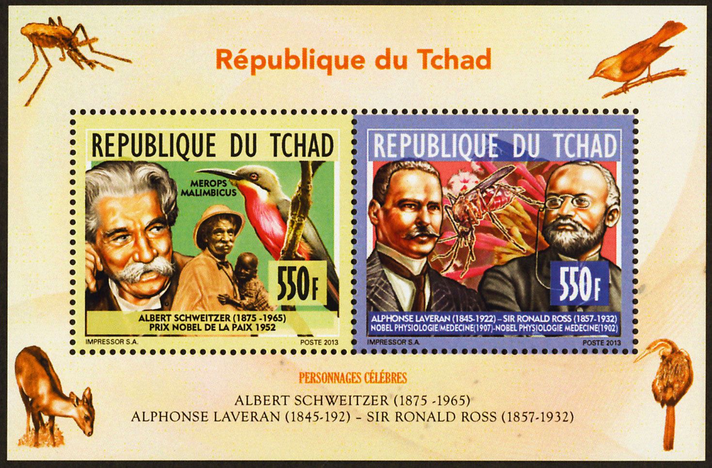 n° 1708 - Timbre TCHAD Poste