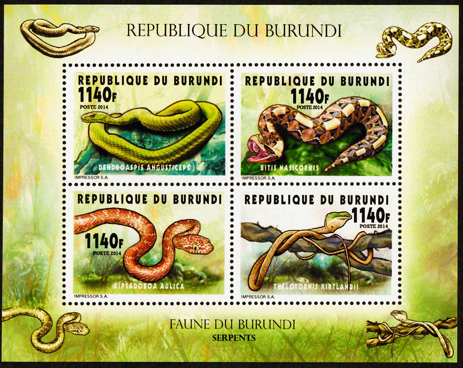 n° 2293 - Timbre BURUNDI Poste