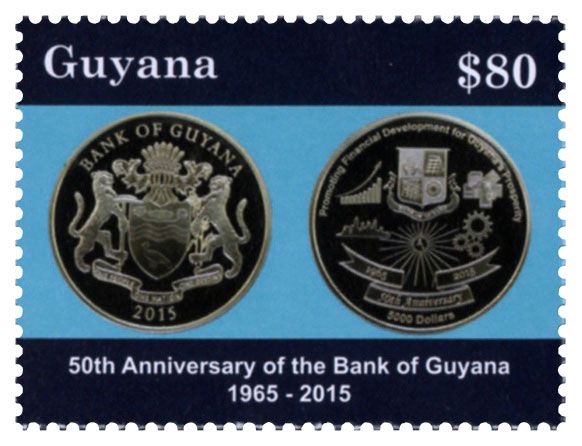 n° 6627 - Timbre GUYANA Poste