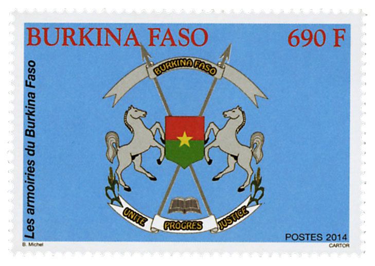 n° 1421 - Timbre BURKINA Poste