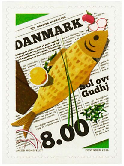 n° 1823 - Timbre DANEMARK Poste