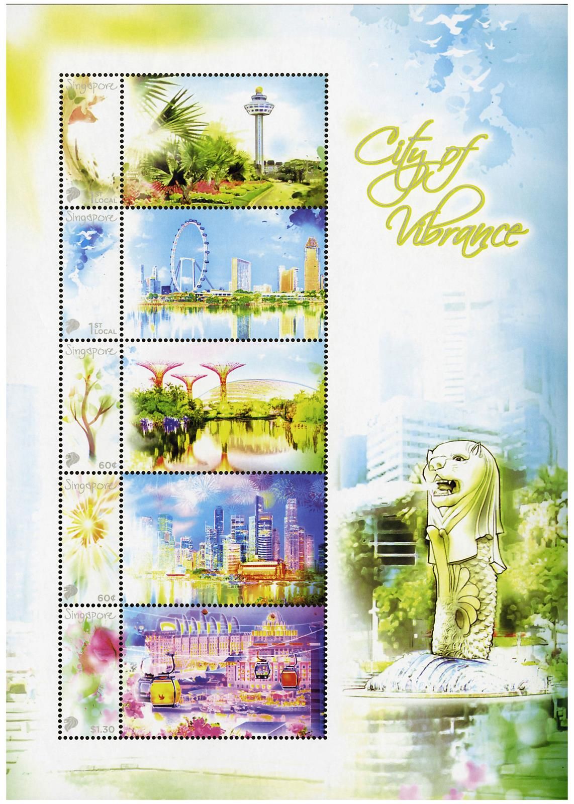 n° 2103/2107 - Timbre SINGAPOUR Poste