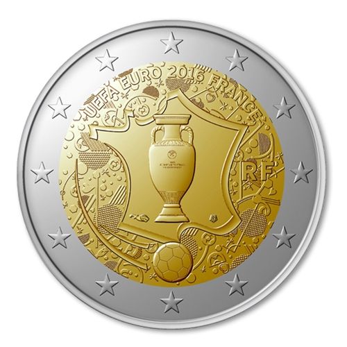 2 EURO COMMEMORATIVE 2016 : FRANCE (Euro 2016)