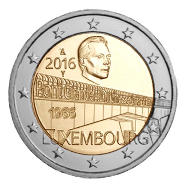 2 EURO COMMEMORATIVE 2016 : LUXEMBOURG (Pont Grand Duchesse Charlotte)