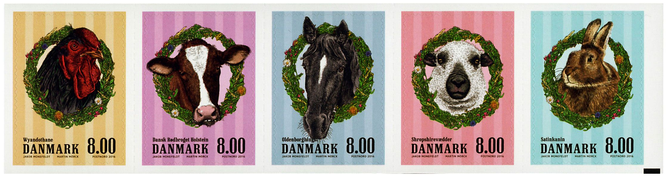 n° 1834 - Timbre DANEMARK Poste