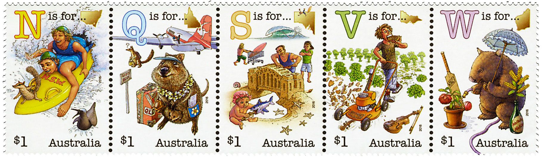 n° 4291/4295 - Timbre AUSTRALIE Poste