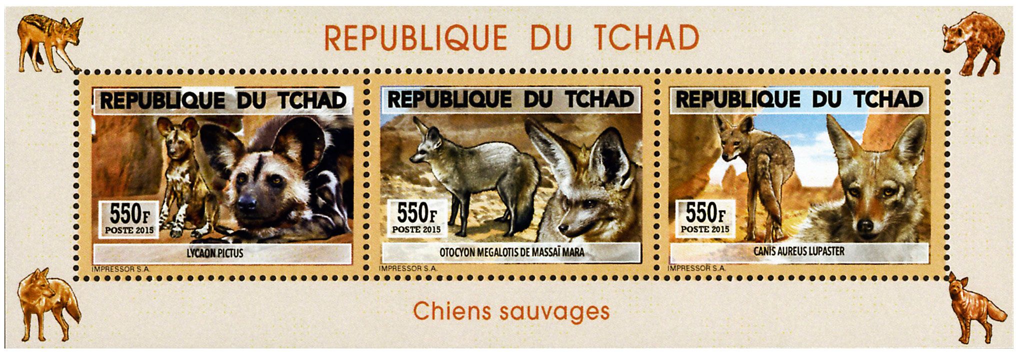 n° 1748 - Timbre TCHAD Poste