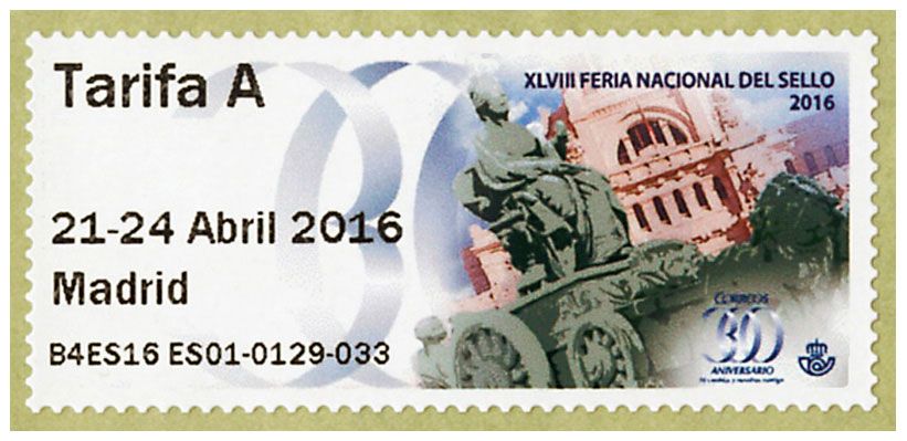 n° 127 - Timbre ESPAGNE Timbres de distributeurs