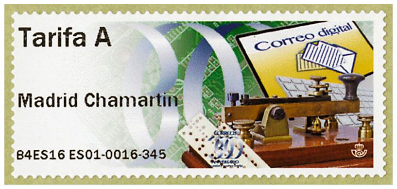 n° 130 - Timbre ESPAGNE Timbres de distributeurs