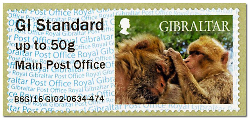 n° 20 - Timbre GIBRALTAR Timbres de distributeurs