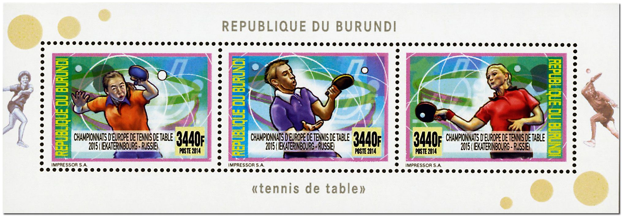 n° 2363/2366 - Timbre BURUNDI Poste