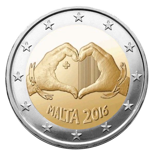 2 EURO COMMEMORATIVE 2016 : MALTE (L´Amour)