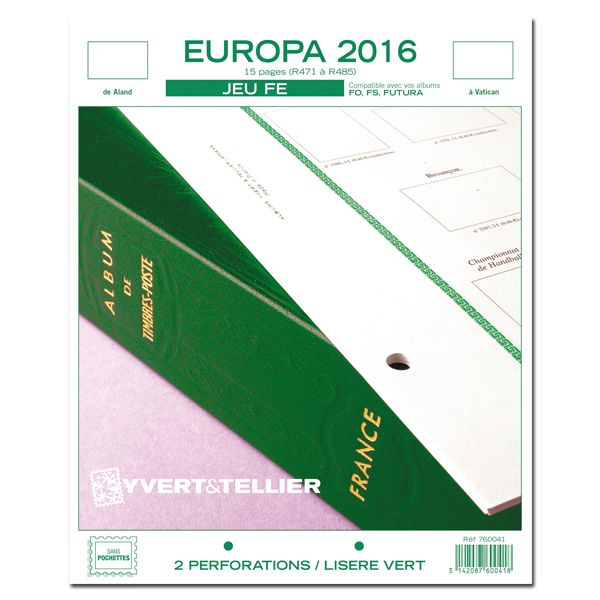 EUROPA FE : 2016 (JEUX SANS POCHETTES)