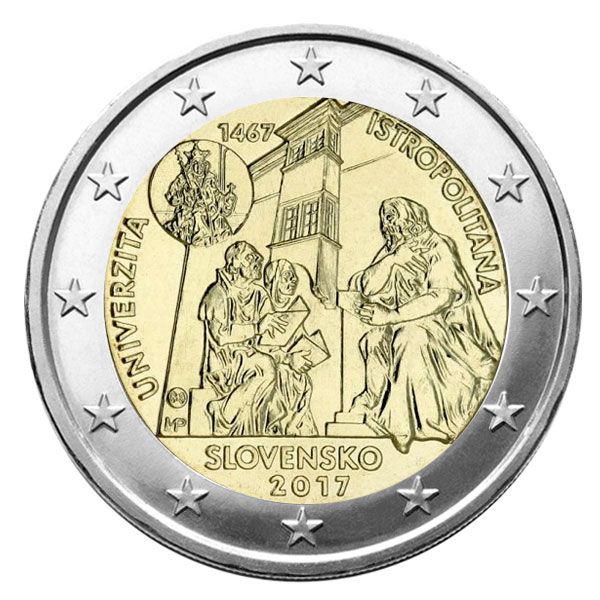 2 EURO COMMEMORATIVE 2017 : SLOVAQUIE (Université Istropolitana)