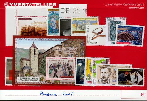 nr. 763/776 -  Stamp Andorra Year set (2015)