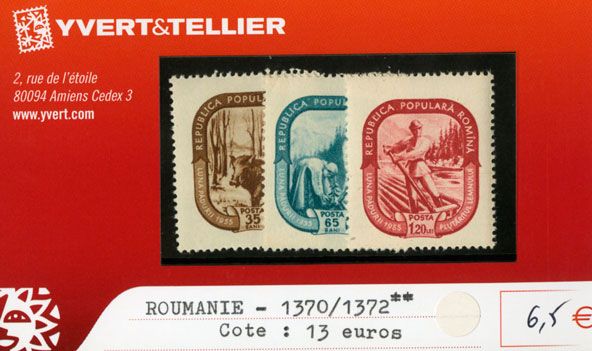 ROUMANIE - n°1370/1372**