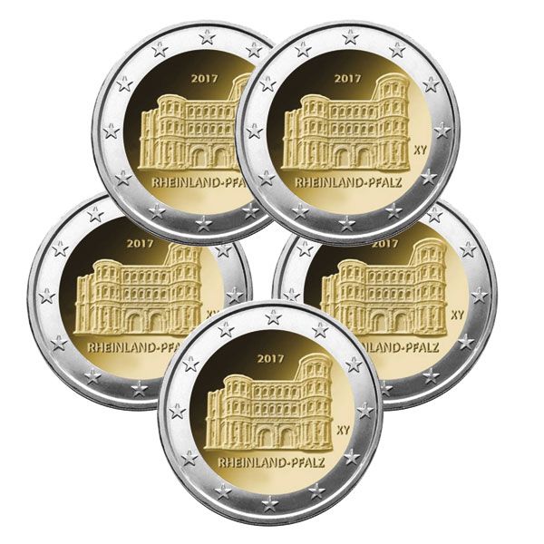 2 EURO COMMEMORATIVE 2017 : ALLEMAGNE (5 pièces)