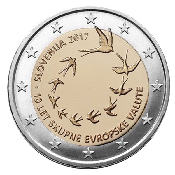 2 EURO COMMEMORATIVE 2017 : SLOVENIE (Introduction de l´euro en Slovénie)