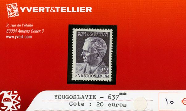 YOUGOSLAVIE - n°637**