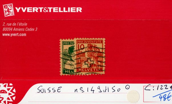 SUISSE - n°149/150 obl.