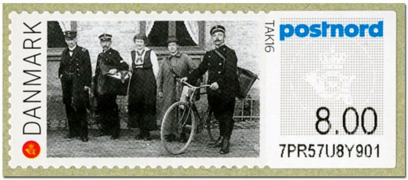 n° 121 - Timbre DANEMARK Timbres de distributeurs