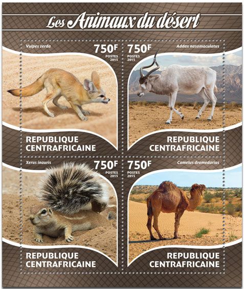 n° 3753 - Timbre CENTRAFRIQUE Poste