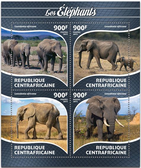 n° 3781 - Timbre CENTRAFRIQUE Poste