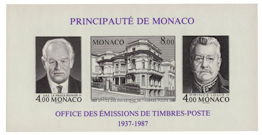 n° 39a -  Timbre Monaco Bloc et feuillets