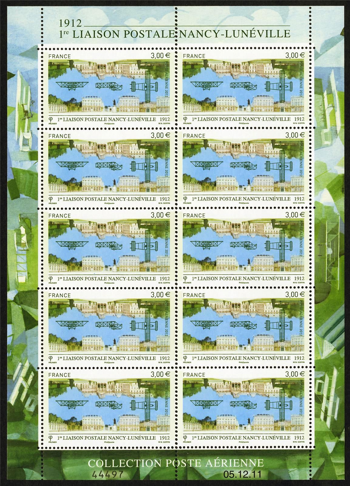 nr. F75 -  Stamp France Air Mailn° F75 -  Timbre France Poste aériennen° F75 -  Selo França Correio aéreo