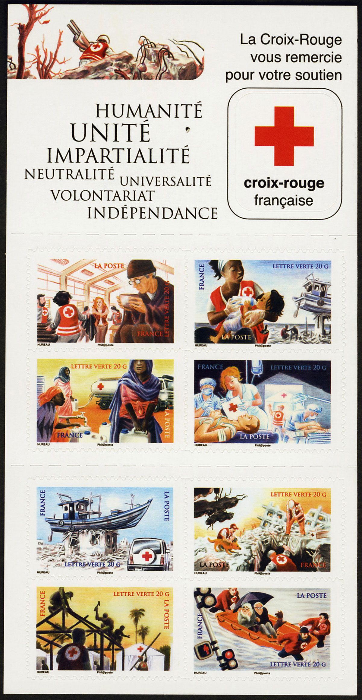 nr. 2059 -  Stamp France Red Cross Booklet Panes