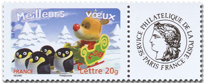 nr. 3986A/3990A -  Stamp France Personalized Stamp