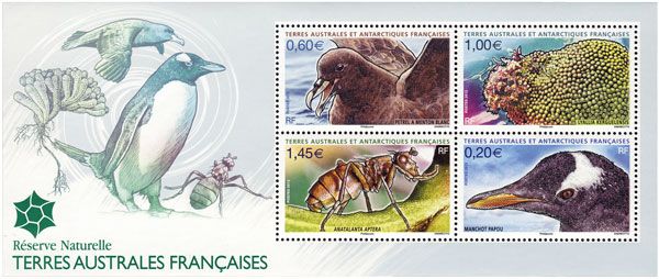 n.o 622 / 625 -  Sello Tierras Australes y Antárticas Francesas Correos