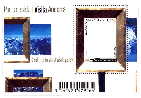 n.o F724 -  Sello Andorra Correos