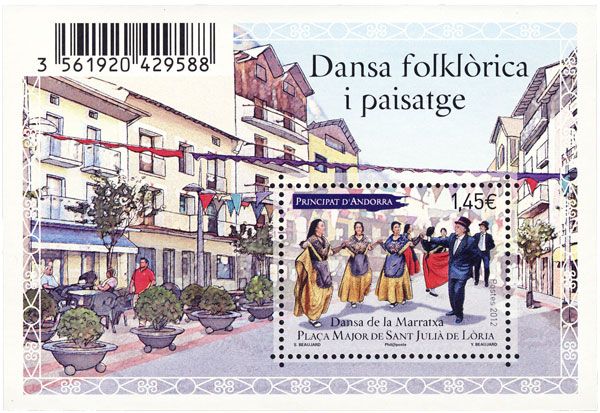 nr. F727 -  Stamp Andorra Mailn° F727 -  Timbre Andorre Posten° F727 -  Selo Andorra Correios