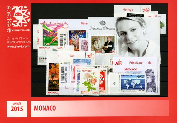 nr. 2952/F3008 -  Stamp Monaco Year set (2015)