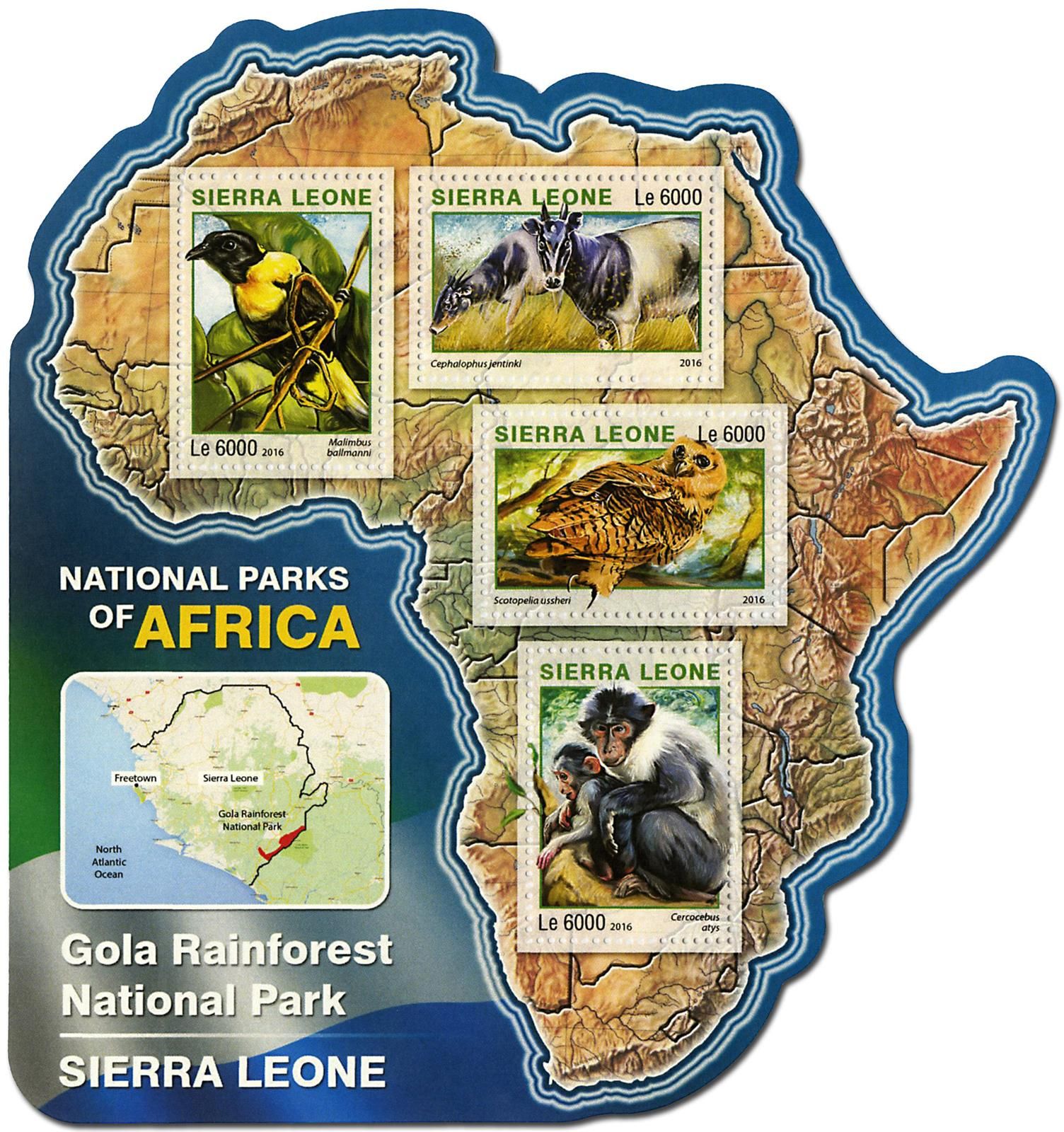 n° 5989 - Timbre SIERRA LEONE Poste