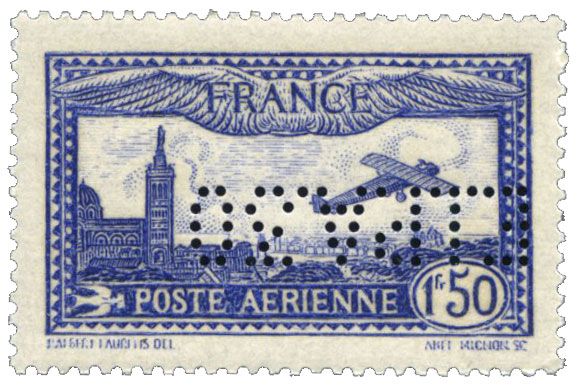 n.o 6c -  Sello Francia Correo aéreo