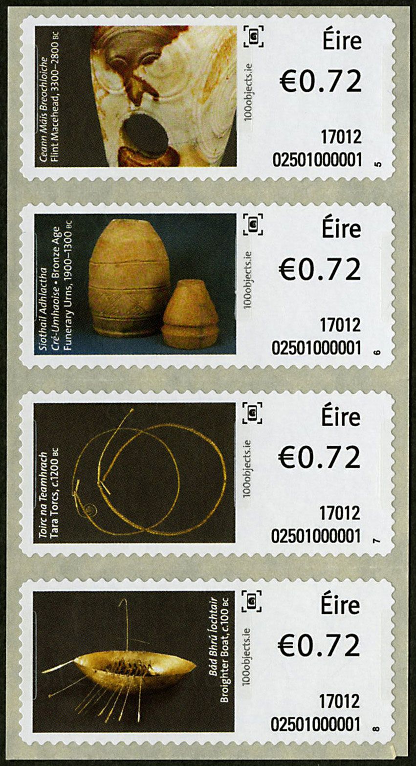 n° 87/90 - Timbre IRLANDE Timbres de distributeurs