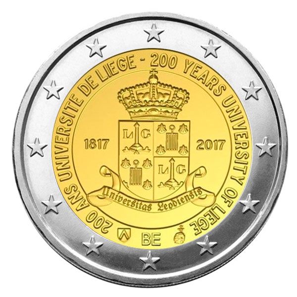 BU : 2 EURO COMMEMORATIVE 2017 : BELGIQUE - Université de Liège (Version flamande)